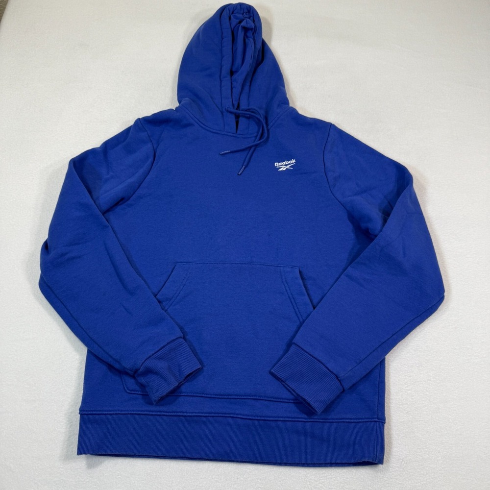 Reebok Hoodie Men S Navy Long Sleeve Gym Sweatshirt Running Workout Pullover‎